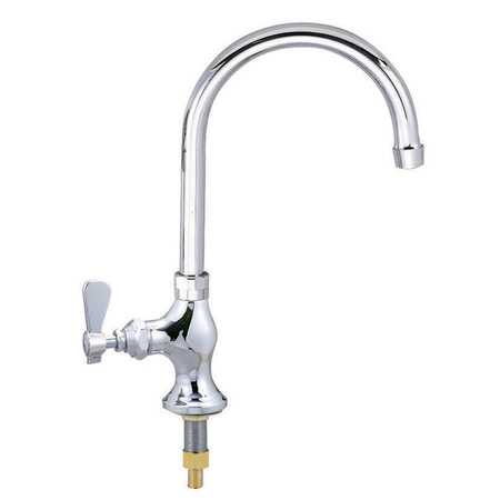 BK RESOURCES Workforce Standard Duty Faucet, Interchangeable 8" Gooseneck Spout BKF-WPF-8G-G